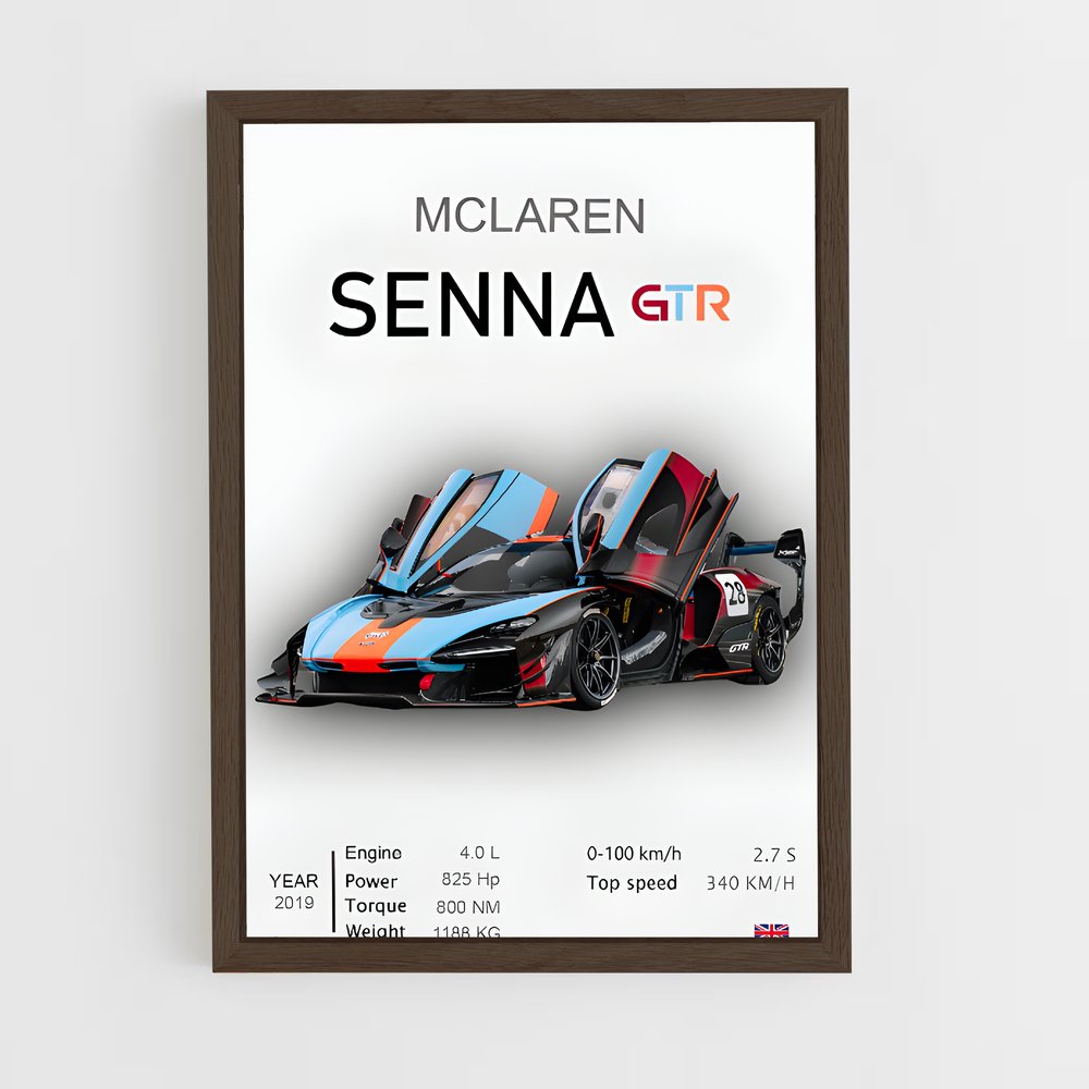 Poster Senna GTR spectaculaire – affiche Mclaren (vue 5)